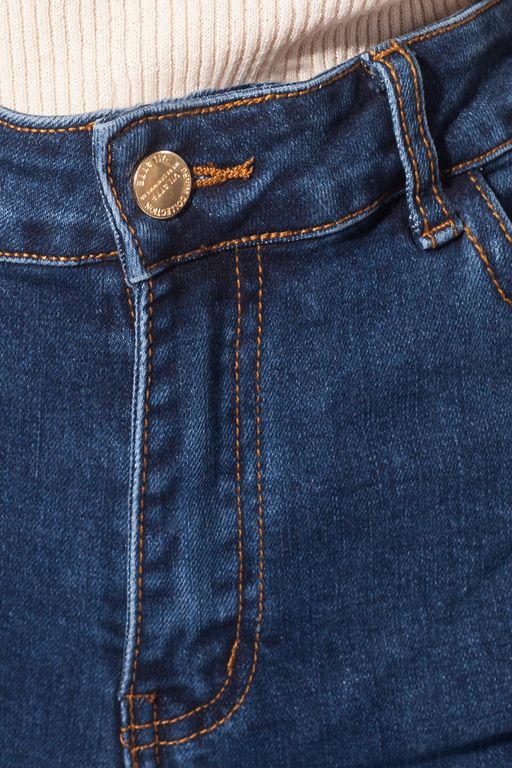 Укороченные джинсы из эластичного денима - Vilatte фото 6