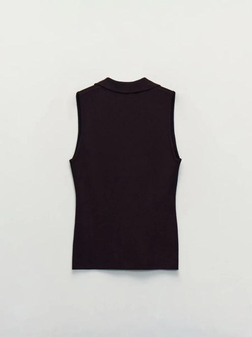 Вязаный топ из вискозы без рукавов ZR2604013301-27 / Zarina  фото 9