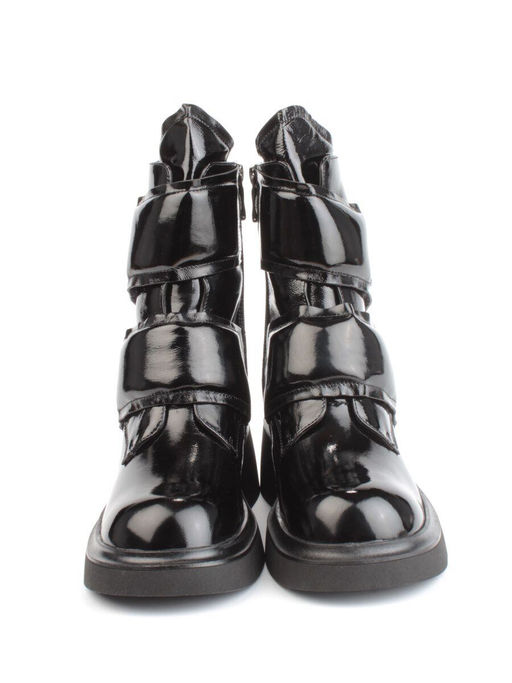 04-HSM710 BLACK Ботинки зимние женские (натуральная кожа, натуральный мех) - Фабричный китай фото 9