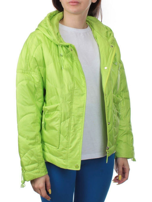 23-022 LT. GREEN Куртка оверсайз демисезонная женская (синтепон 100 гр.) - Fashion фото 8