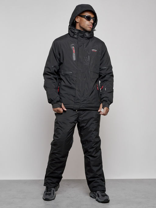 Горнолыжный костюм мужской зимний черного цвета 6306Ch - Leifensh фото 5