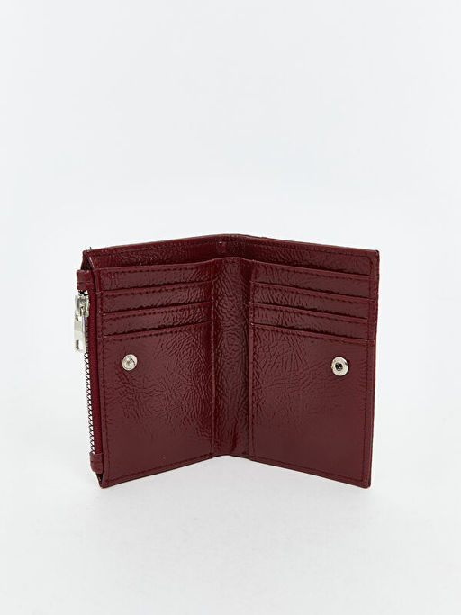 Deri G?r?n?ml? Kad?n C?zdan