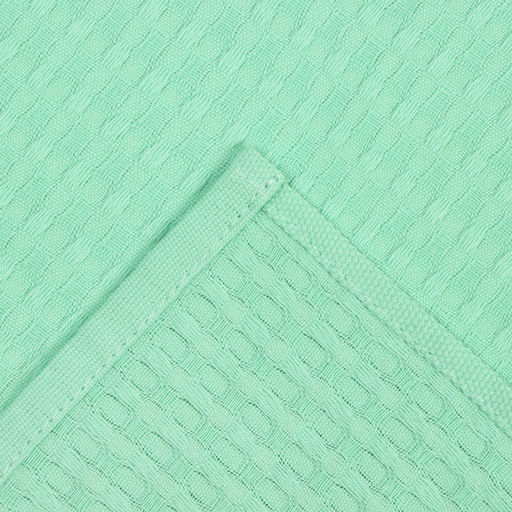 Набор кухонных полотенец Доляна, цвет салатовый, 35х60см-2шт, 100% хл, вафля, 220 гр/м2  фото 9