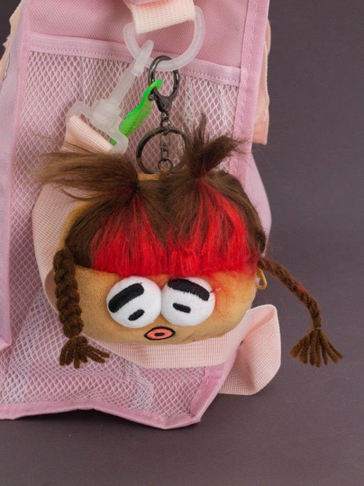 Плюшевый кошелек "Potato family", red