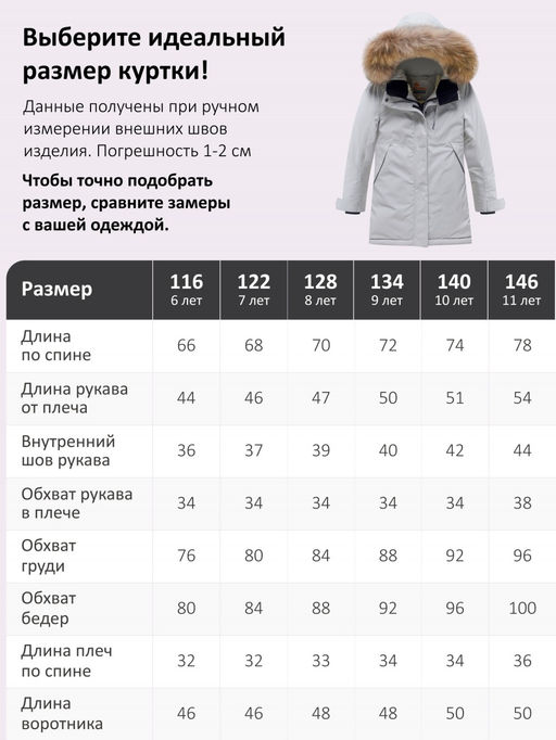 Парка зимняя подростковая для девочки с капюшоном и мехом серого цвета 9532Sr