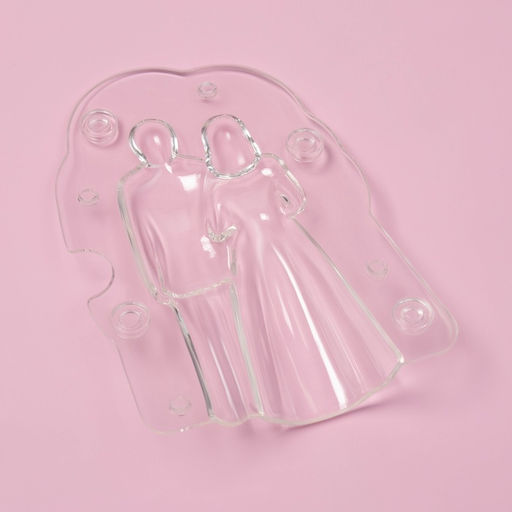 Молд для заливки шоколада KONFINETTA Молодожёны, пластик, 13.5?9.5?4.6 см, прозрачный