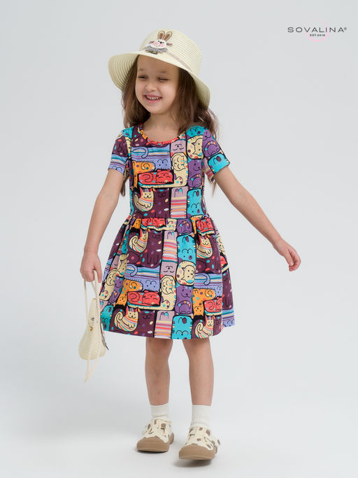 Платье Лето коты в горошек new - Sovalina фото 15