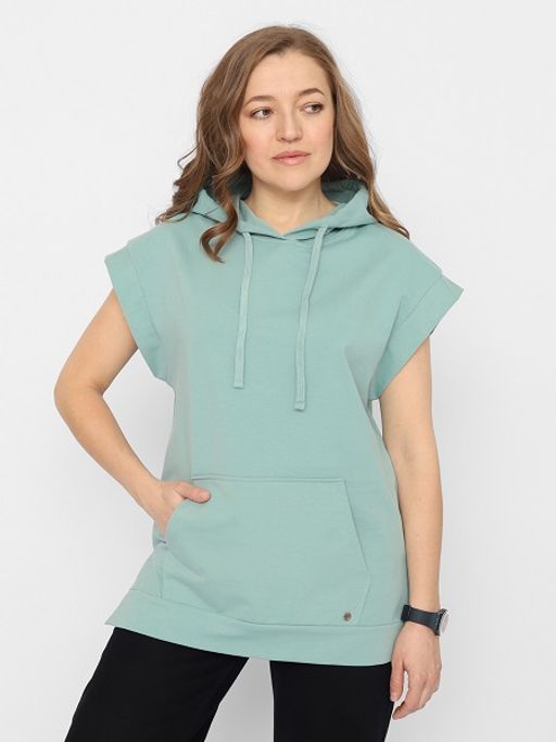 CRB wear/FSSW 60251-38 Жилет женский,ментоловый/Ex.Cherubino