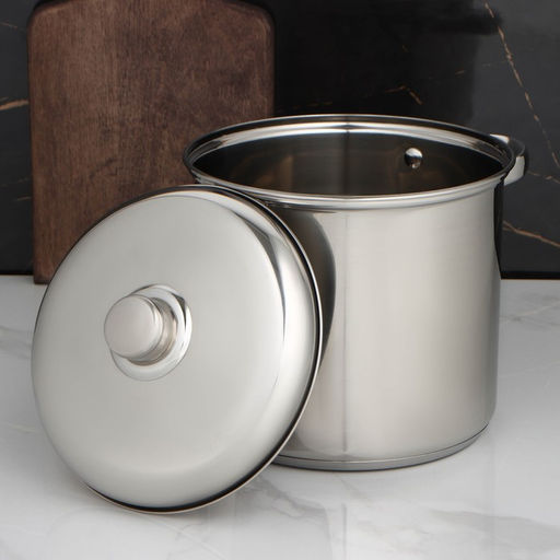 Кастрюля Magistro Grande, 5.5 л, металлическая крышка, капсульное дно, индукция, нержавеющая сталь  фото 10