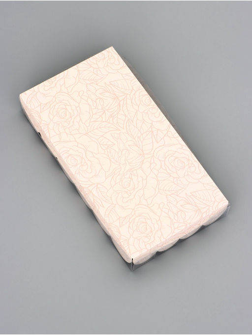 Цена за 5 шт. Коробка для печенья, «Розы», 10.5×20×3 см