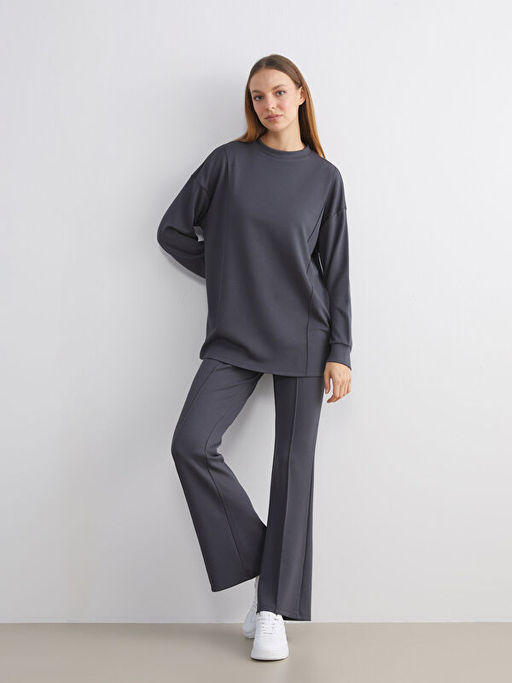 Bisiklet Yaka Kad?n Sweatshirt Tunik