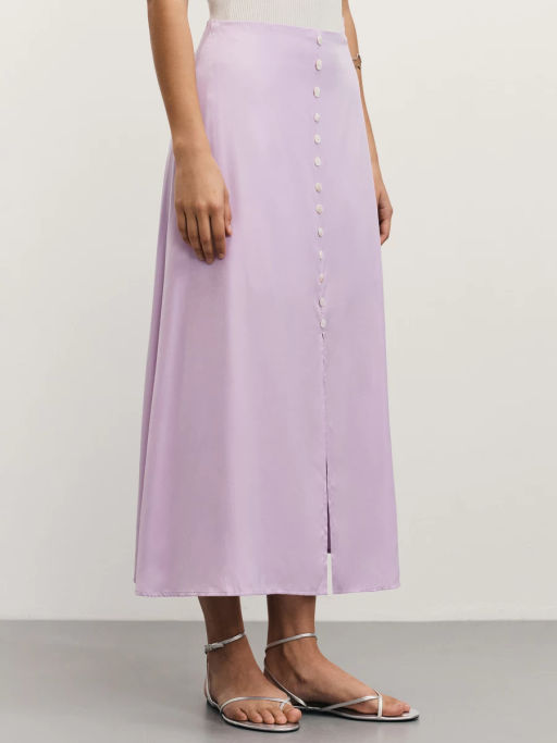 Юбка миди на декоративных пуговицах / Zarina  фото 4