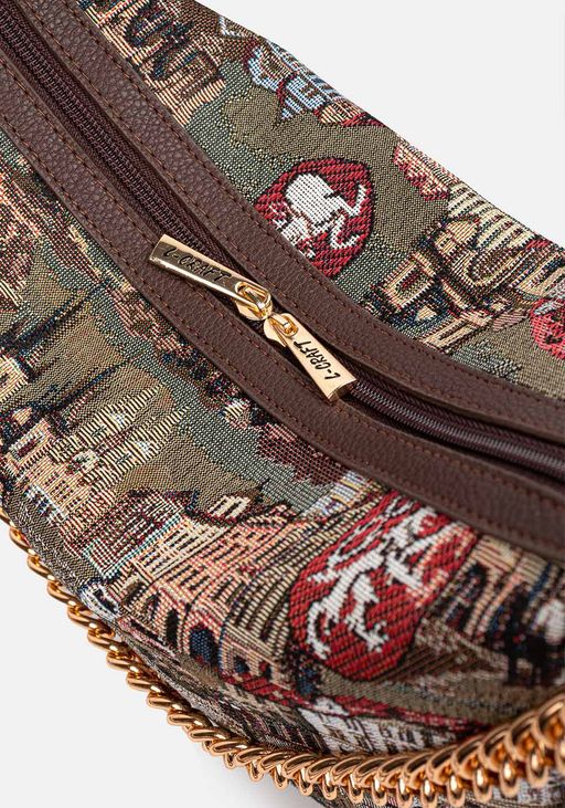 Сумка Модель №1493 | гобелен | | коричневый цветной | Чехия | 31363 - L-craft фото 7