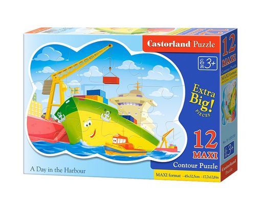 Castorland. Пазл 12 MAXI арт.B-120130 "День в гавани"