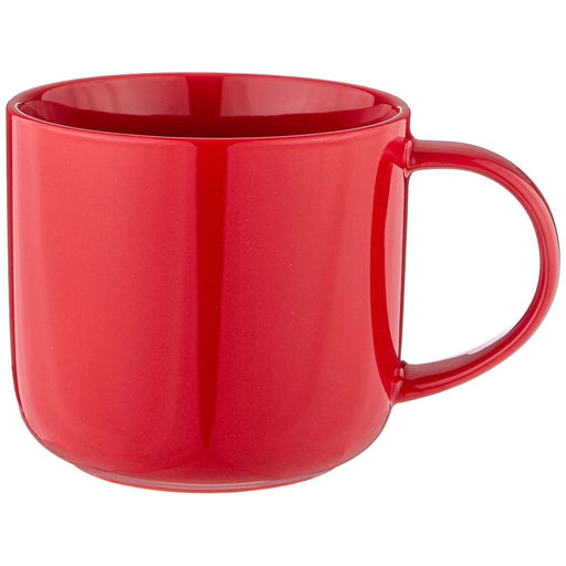 Цена за 4 шт. КРУЖКА BRONCO LUSTER 440 МЛ КРАСНАЯ