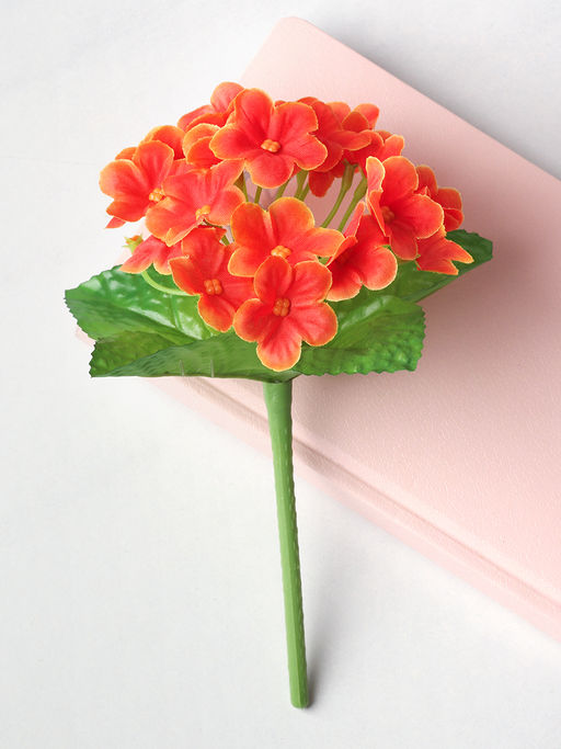 Цветок искусственный ОРАНЖЕВЫЙ Фиалка 22 см / W01316-2 /уп 112/300/600/ 738968 - ГалеонТрейд фото 2