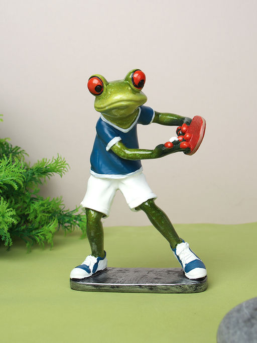 Цена за 2 шт. Фигурка Лягушка Теннисист 14 см / YX39021 /уп 2/24/ - Галеонтрейд фото 4
