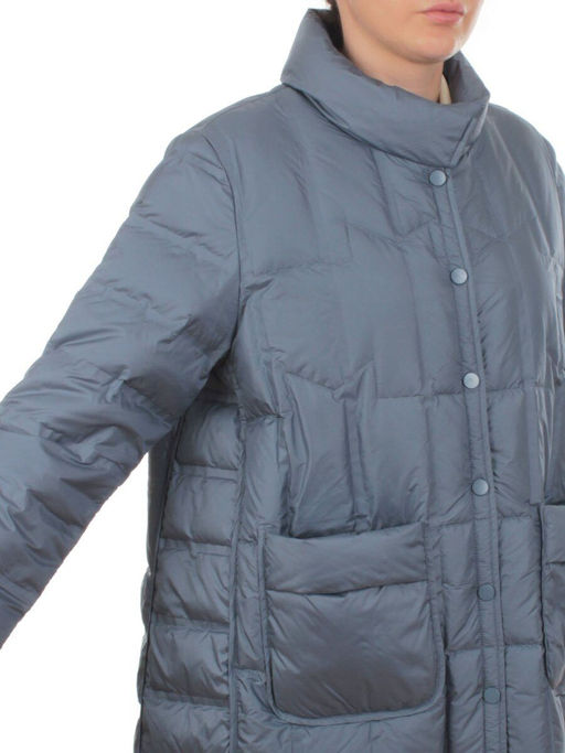 H24-328 BLUE Куртка пуховая облегченная женская (белый утиный пух) - Fashion фото 2