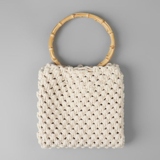 Ручки для сумки, 2 шт., бамбук, d=15, 17 см, толщина 0.8 см