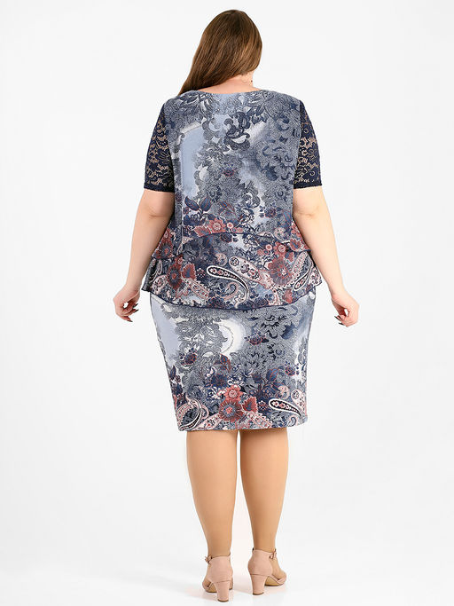 Платье ПРИТТИ с цветочным узором - Almond фото 5