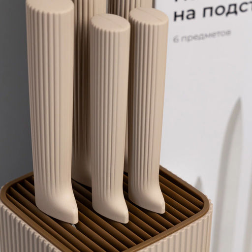 Набор ножей на подставке, 6 пр. JEWEL арт. ПС0002-16