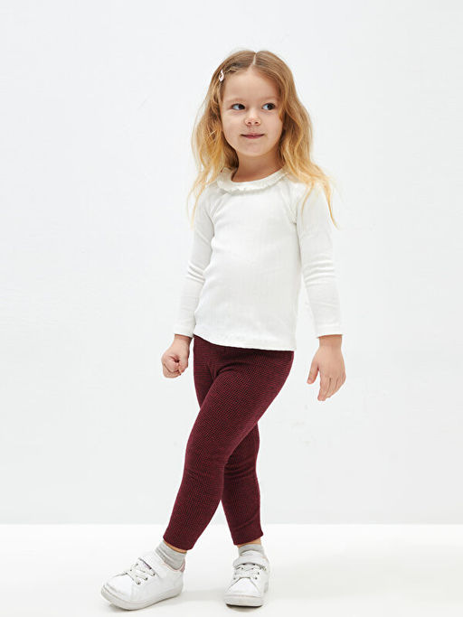 Bisiklet Yaka Uzun Kollu K?z Bebek Ti??rt - Waikiki фото 2