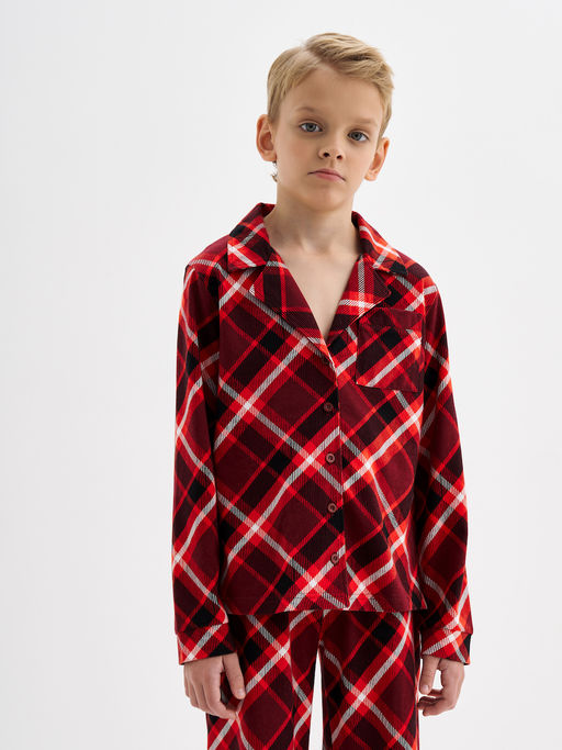 Красная пижама в клетку - Kogankids фото 13