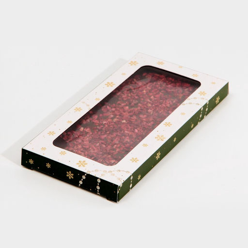 Цена за 5 шт. Коробка для шоколада новогодняя «Золотой шик», с окном, 17.3×8.8×1.5 см