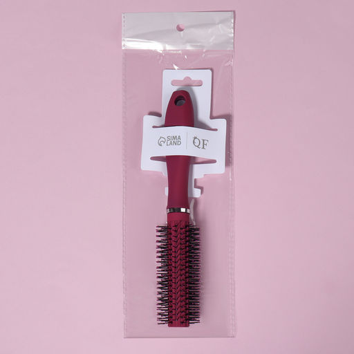 Цена за 3 шт. Брашинг, прорезиненная ручка, d = 1,8/4 × 22,5 см, цвет фиолетовый
