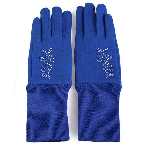Перчатки подростковые трикотажные с отворотом