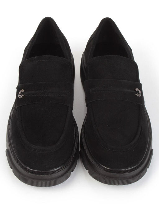 01-C1819-2 BLACK Ботинки демисезонные женские (натуральная замша)