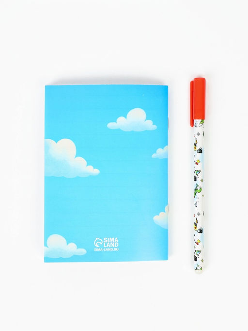 Подарочный набор, блокнот раскраска А6, 32 л., ручка пиши-стирай «С 23 февраля»