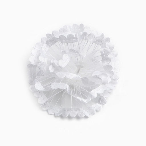 Бант для волос на резинке школьный, белый, 2 штуки, 7 см, Минни Маус