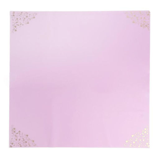 Цена за 20 шт. Плёнка матовая для цветов, с рисунком Амур, сиреневая, 60?60 см