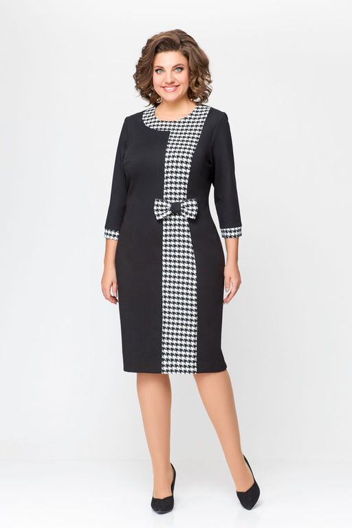 Блуза Swallow 803.2 черный+серебряный узор фото 966