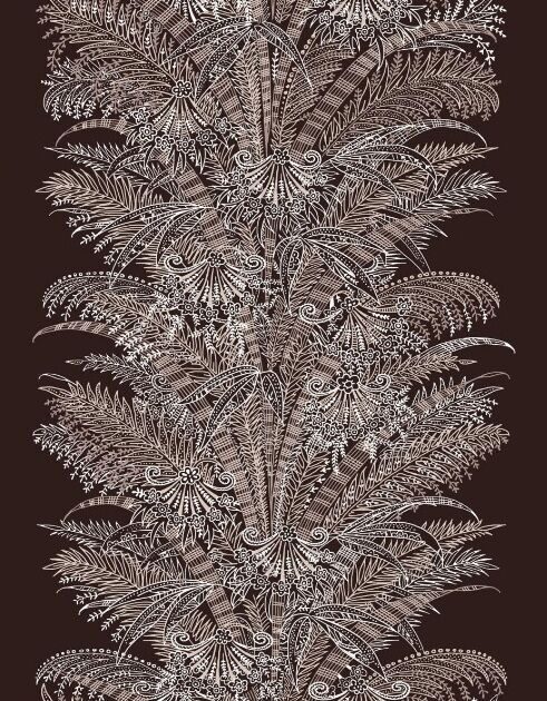 Дорожка столовая Ренессанс-шоколад 45*150 см. хлопок 100% - Лен поволжья фото 2