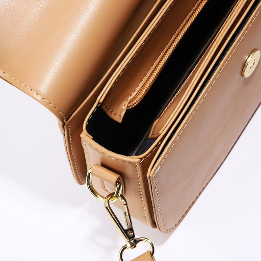 Сумка-мессенджер на магните, цвет бежевый - Simaland фото 9