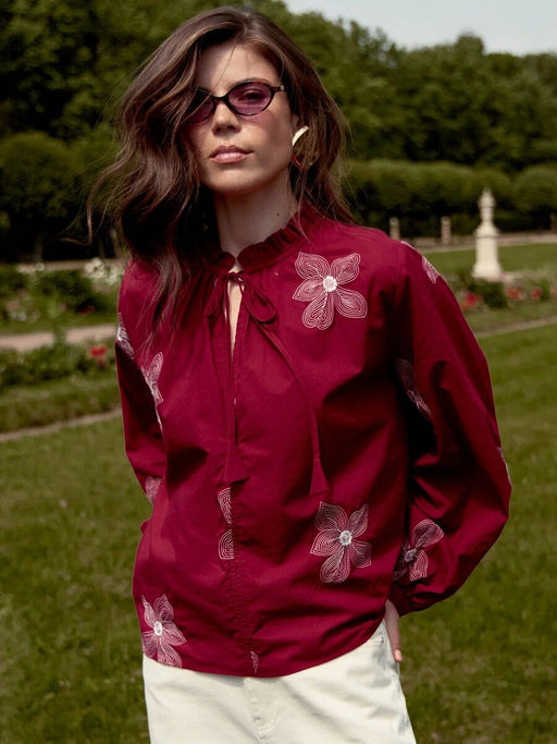 Блузка P612-1110 bordo - Primm фото 4