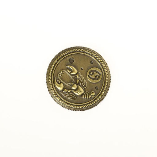 Монета сувенир знак зодиака «Рак», d=2.5 см