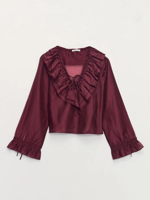 Блуза из шифона с воланами / Zarina