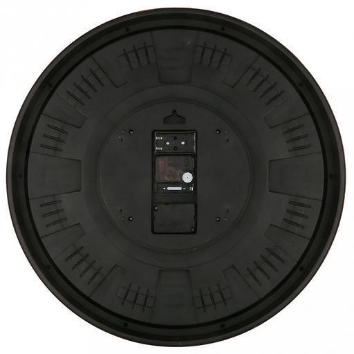 Часы настенные "Хронос" д49см, h7см, мягкий ход, циферблат "Шестеренки", коричневый потертый; цифры арабские, медный; корпус пластик, коричневый "под дерево"; в лотке (Китай)