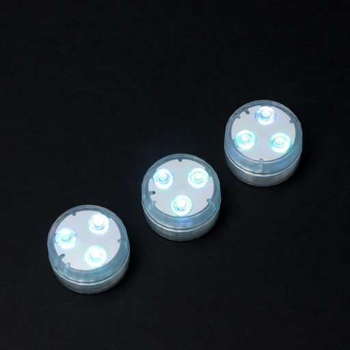 Светильник водонепроницаемый мини, 3 x 1.9 см, 3 шт, от CR2032 (в компл.), пульт, RGB, IP68 - Simaland фото 10