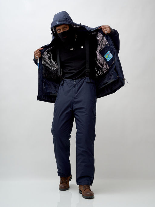 Горнолыжный костюм мужской зимний темно-синего цвета 370TS - Leifensh фото 33