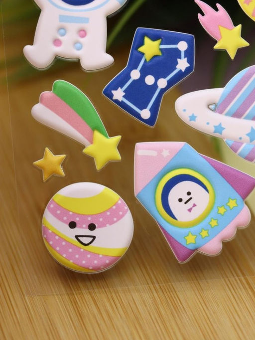 Наклейки объемные "Space" (9*22,5 см)