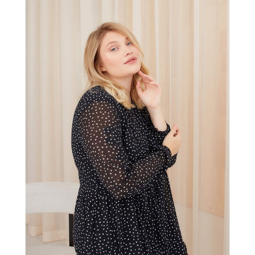 Платье женское миди MIST plus-size, чёрное, размер 50
