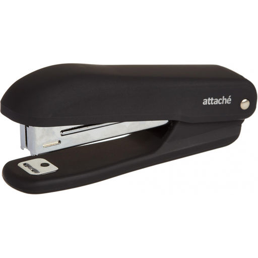 Степлер Attache Comfort до 12 лист., soft touch покрыт,черн,№10 антистеп
