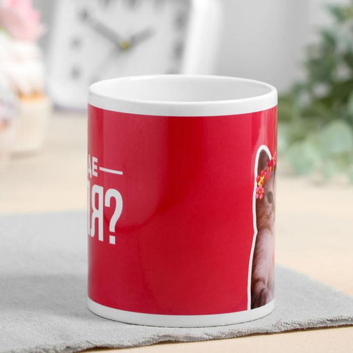 Кружка сублимация Оля кот, сердечко, 320 мл, с нанесением - Дарим красиво фото 2