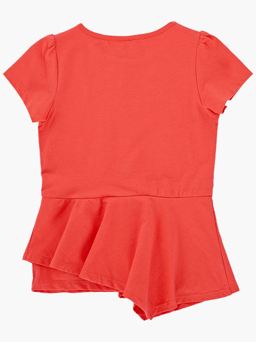 Футболка для девочки UD 0738 коралловый - Mini maxi фото 8