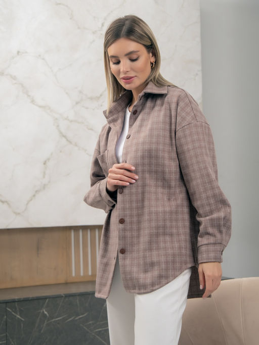 23-017 Рубашка - Вишня фото 8