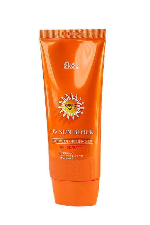 Крем солнцезащитный с экстрактом алоэ и витамином E - UV sun block SPF50/PA+++, 70мл